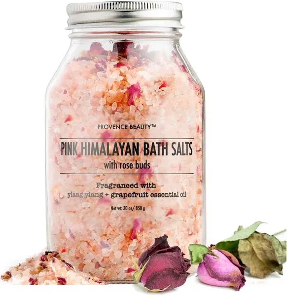 Provence Beauty Bath Salt - Detoxifying Ylang Ylang & Grapefruit, Revitalizes Skin - 16oz