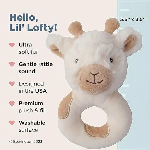 Bearington Lil' Lofty Giraffe Baby Rattle