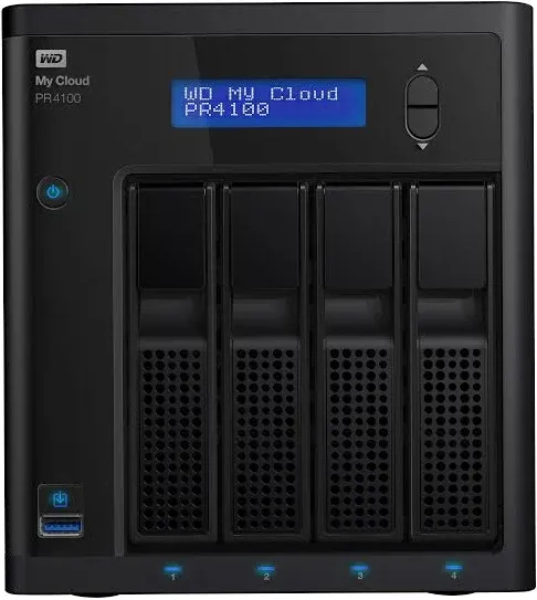 WD My Cloud PR4100 Pro Series Server WDBNFA0400KBK-NESN