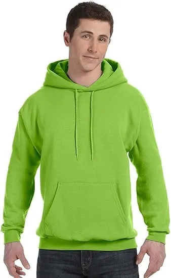 Hanes Mens ComfortBlend EcoSmart Pullover Hoodie Sweatshirt Lime