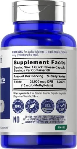 Carlyle Opti-Folate L Methyl Folate 15mg 90 Capsules