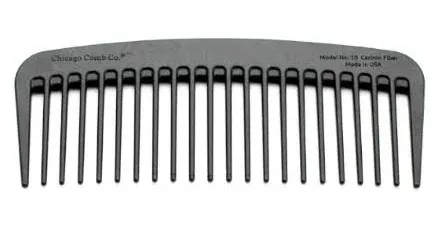 Chicago Comb Model 10 Carbon Fiber Compact Wide Tooth Comb