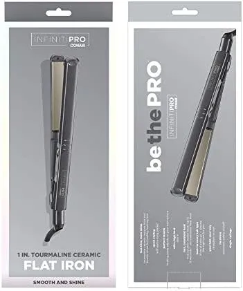 INFINITIPRO BY CONAIR Tourmaline Ceramic Flat Iron, 1-inch