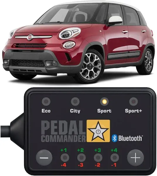 PEDAL COMMANDER for Fiat 500 2008+ Throttle Response Controller 500, 500C, 500L, 500X, Pop, Trekking, Sport, Trekking Plus, Lounge, 1.3L 1.4L 2.4L Fiat 500 Accessories