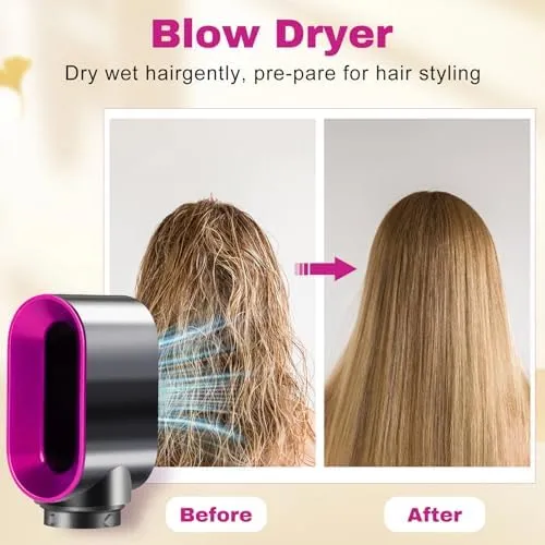 Moupaa Pre Styling Dryer Attachment Nozzle Replacement for Dyson Airwrap Rotating Curling Barrels Hair Styler Accessories