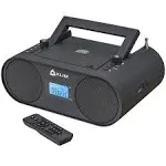  Boombox B4 CD Player Portable Audio System - New 2024 - AM/FM Radio with Black