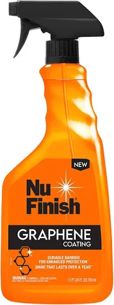 Nu Finish Graphene Coating Spray for exterior surfaces Graphene + ceramic 24 Oz