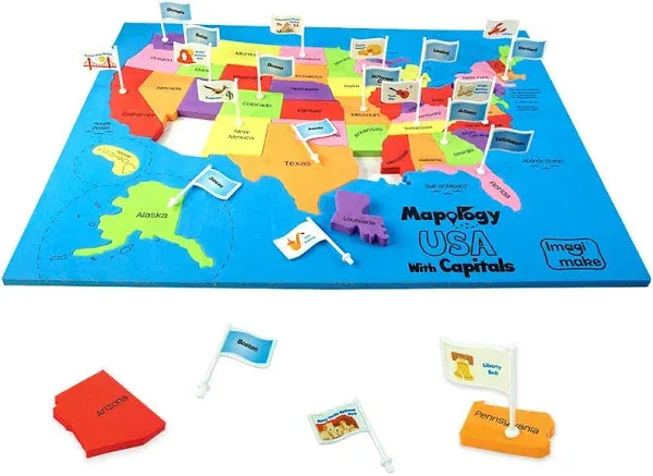 Imagimake Mapology USA Map with Capitals | Learning States and | US... 