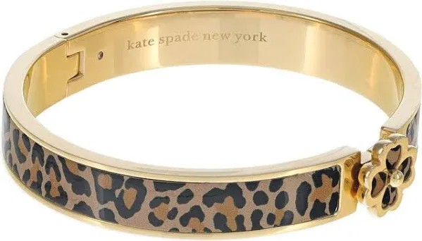 kate spade new york Heritage Spade Leopard Hinged Bangle