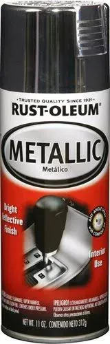 Rust-Oleum 248652 Automotive Metallic Coating Spray, 11 oz, Metallic Chrome Gloss