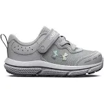 Under Armour Girls' Infant Assert 10 Girls Running Shoes | Halo Grey/Pink | Size 8 - Toddler