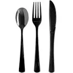 Exquisite 150 Pack Plastic Utensils Heavy Duty Cutlery Set 50 Plastic Forks 50 Plastic Spoons 50 Plastic Knives Perfect Plastic Silverware