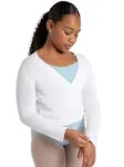 Capezio White Wrap Sweater - Girls Large