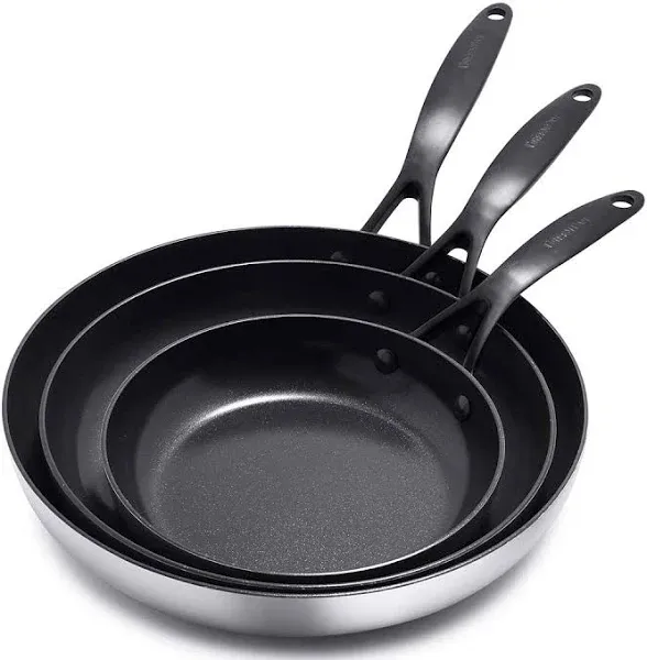 GreenPan Venice Pro Noir Ceramic Nonstick Frypan Set