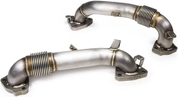 PPE OEM Length Replacement High Flow Up-Pipes (17-25 6.6L Duramax Sierra 3500 HD)