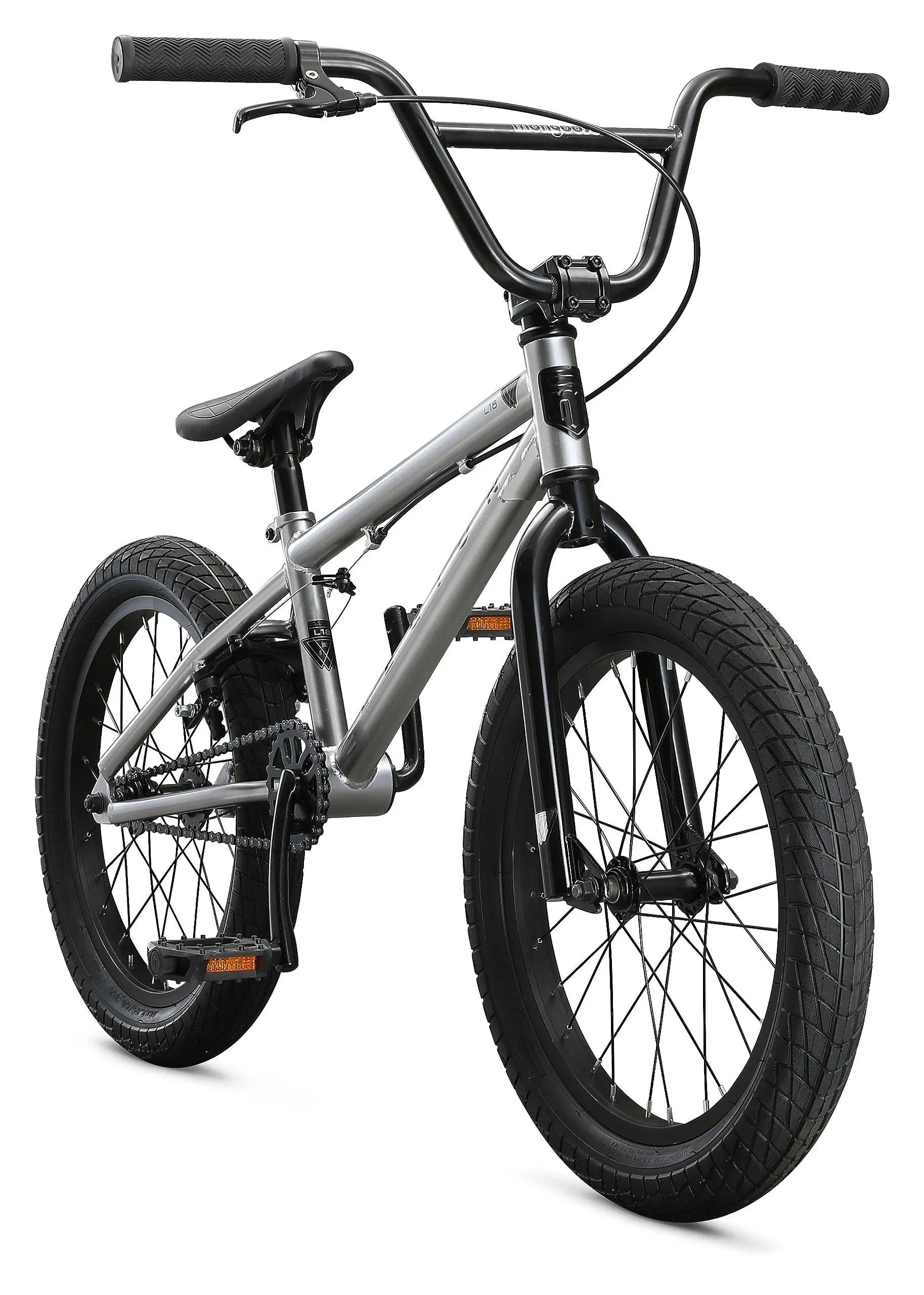  Legion Kids Freestyle Sidewalk BMX Bike, 18-Inch Wheels/L18 Silver/L18