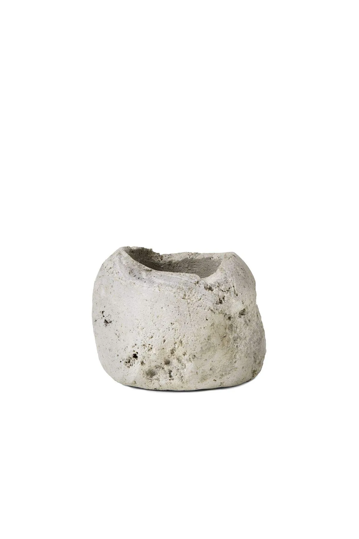 Serene Spaces Living Natural Pumice Urn Pot, Textured Lava Rock Planter for Flowers, Perfect for Living Rooms, Bedrooms, Office, Weddings, Events - 6" to 6.50" Diameter x 6" to 6.50" Tall, Pack of 6