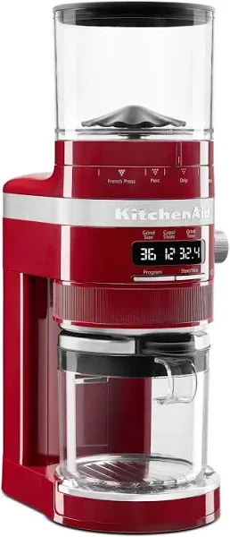 KitchenAid Burr Coffee Grinder in Empire Red