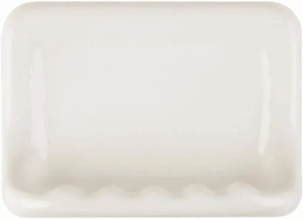 Bathroom Accessories Almond 43/4 in. x 63/8 in. Soap Dish Wall Accessory