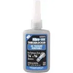 Vibra-Tite 122 Oil Tolerant Removable Anaerobic Threadlocker, 50 ml Bottle, Blue