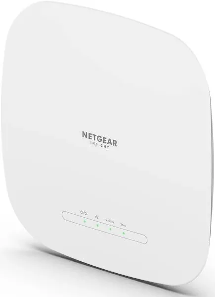 NETGEAR WAX615 Wi-Fi 6 Dual-Band Wireless Access Point | 2.4 GHz, 5 GHz | Wall and Ceiling Mountable | Cloud Care's 3-Year Warranty SupportPlus Included