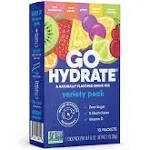 GoHydrate Electrolyte Drink Mix - A Naturally Flavored Sugar Free Hydration P...