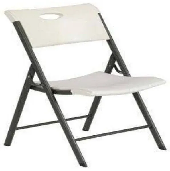 Lifetime 80625 Contemporary Commercial Folding Chair - Almond