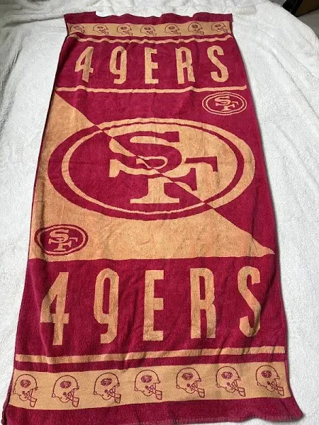 San Francisco 49ers Stripes Beach Towel