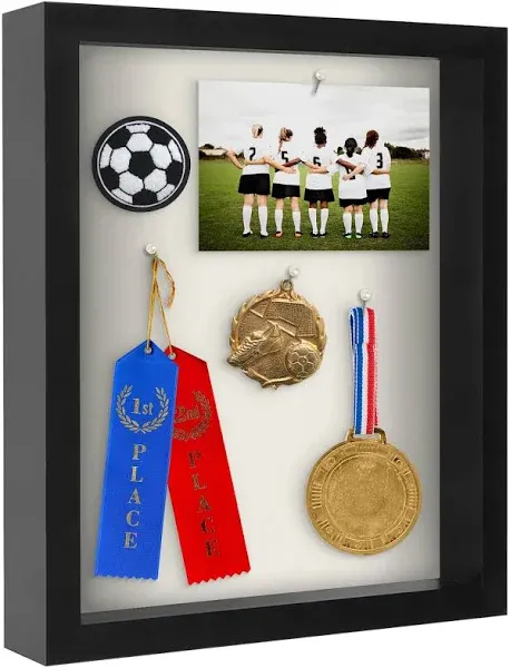 Americanflat 11X14 Shadow Box Frame with Shatter-Resist<wbr/>ant Glass - Silhouette 