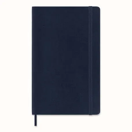 Moleskine Classic Notebook, Large, Dotted, Blue Sapphire, Hard Cover