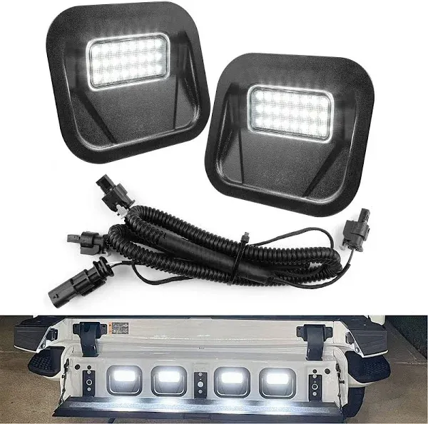 Led Tailgate Step Light Truck bed Multi-Pro Lamp Kit accessories Replace for GMC Sierra 1500 2500 HD 3500 HD 2020-2021 Chevrolet Silverado 1500 2500 HD 3500 HD 2020 (Two Sets)