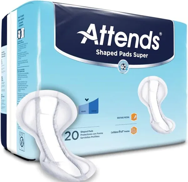 Attends Shaped Pads Super