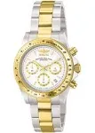 Invicta Speedway Silver Dial Two-Tone SS Crhonograph Quartz Men&#039;s Watch 9212