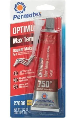 Permatex Optimum Red RTV High Temperature Gasket Maker 3.3 oz