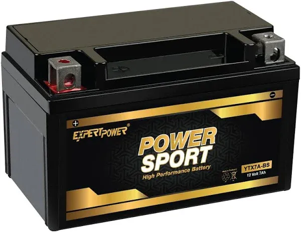 ExpertPower YTX7A-BS 12V 7AH 180 CCA - SLA Power Sport Battery