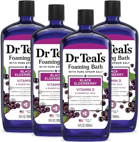 Dr Teal's Black Elderberry Foaming Bath With Pure Epsom Salt