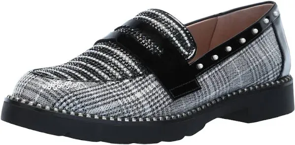 Darian Black/White Multi Loafers | Women's Shoes | Betsey Johnson