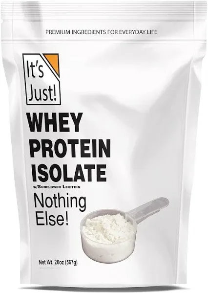 It's Just! - Milk Protein Concentrate Powder, Naturally 80% Casein / 20% Whey, rBSH/RBST Hormone Free, No Added Sugar (1 Pound, Unflavored)