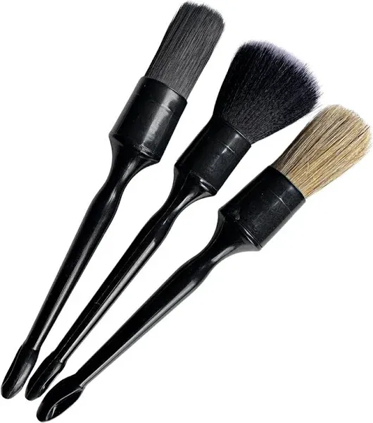 Fox Clean Car Detailing Brush Set of 3 Brushes