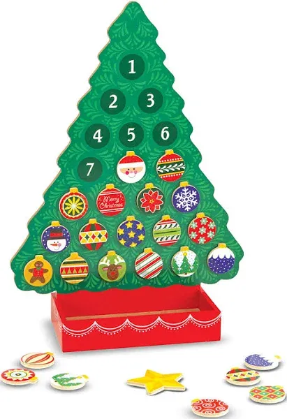 Countdown to Christmas Wooden Advent Calendar