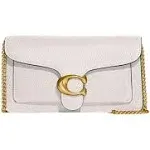 Coach Tabby Chain Leather Clutch Bag