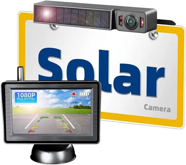 Solar Wireless Backup Camera