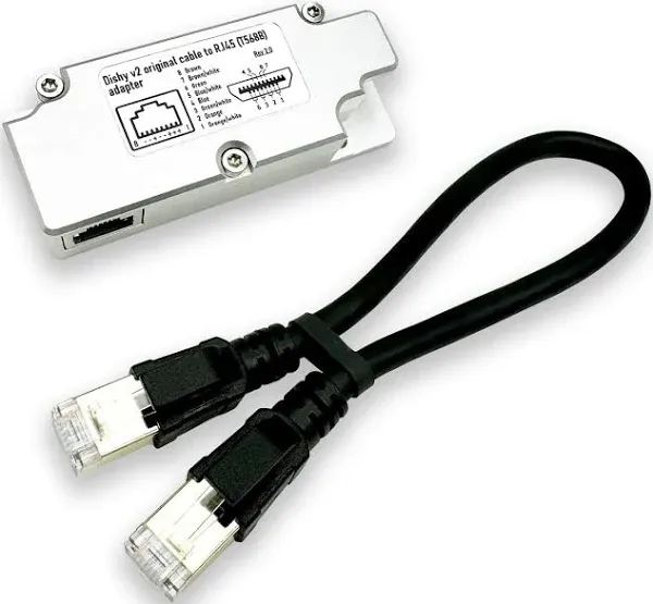 Rectangular Dishy Cable Adapter to RJ45. Connect Your Dishy V2 to Poe Injector 