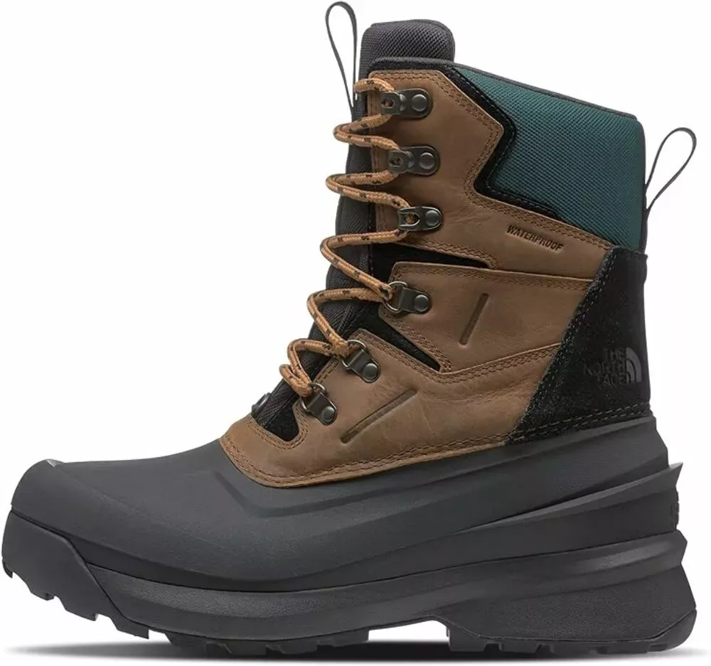 THE NORTH FACE NF0A5LVZ92P-10<wbr/>0 MENS CHILKAT V 400 WATERPROOF BOOTS BROWN SIZE 10