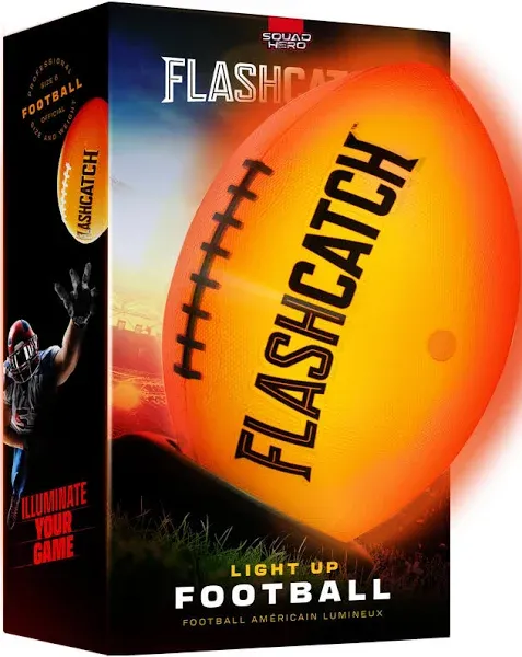 Light up Football - Glow in the Dark Ball - NO 6 - Outdoor Sports Birthday Gi...