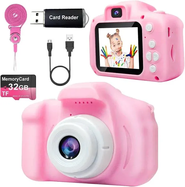 One&#039;sMore Upgrade Selfie Kids Camera for Girls Christmas Birthday Gifts for 3...