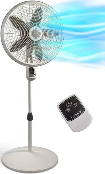 Cyclone Pedestal Fan, Adjustable Height, Remote Control, Timer, 3 Speeds, for...