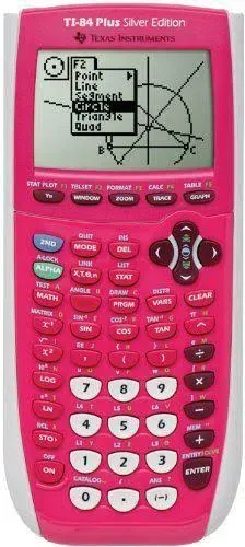 Texas Instruments TI-84 Plus Silver Edition Graphing Calculator - Pink, Working