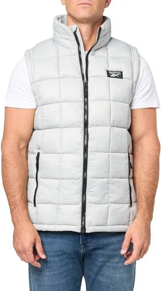 Reebok Men's Puffer Vest - Quilted Insulated Winter Vest - Sleeveless Bubble Jacket for Men (M-XXL)