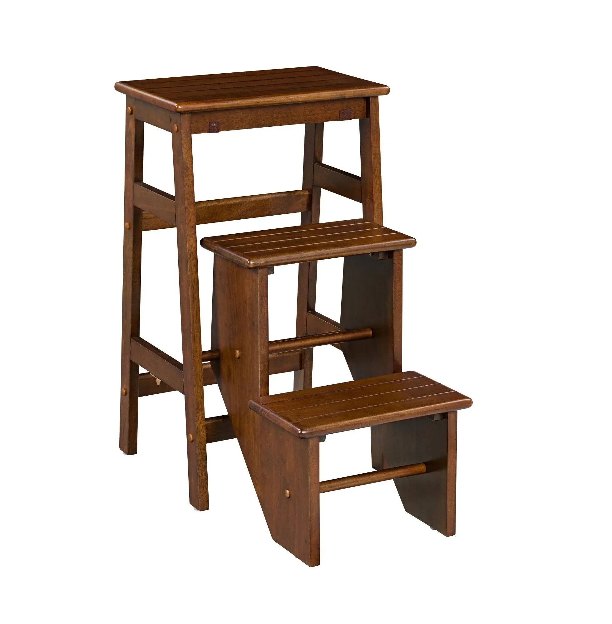 Boraam 29 in. Niko Folding Step Stool Cappuccino